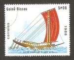 Stamps Guinea Bissau -  Nave egipcia