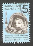 Sellos del Mundo : Asia : Kazajistn : Valentina Tereshkova, 50 anivº del primer vuelo al espacio de una mujer