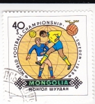 Sellos de Asia - Mongolia -  campeonato de futbol Suecia 1958