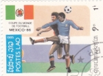 Stamps Laos -  Copa mundial de futbol Mexico-86