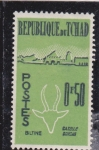 Stamps Chad -  silueta gacela