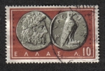 Stamps Greece -  Zeus y Aguíla, Olimpia, cuarto centenario Antes de Cristo