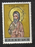 Sellos de Europa - Grecia -  Icono de San Andrés, el Monasterio de San Lucas