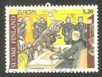 Stamps Finland -  1299 - Europa, Mujer con sus hijos votando