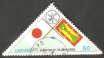 Stamps Grenada -   II Festival de la Revolución, banderas de la Revolución y Granada