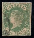 Stamps : Europe : Spain :  isabel ll