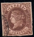 Stamps Spain -  isabel ll