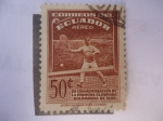 Stamps : America : Ecuador :  En Conmemoración de la Primera Olímpiada Bolivariana 1938.