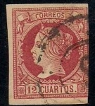 Stamps Spain -  isabel ll