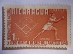Stamps Nicaragua -  X Serie Mundial de Base-Ball Amateur 1948 - Moderno Estadio Nacional-Soft-Ball.
