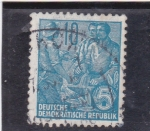 Stamps Germany -  obreros