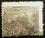 Stamps Brazil -  Tren del Correo Postal