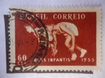 Stamps Brazil -  Juegos Infantiles 1955