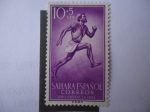 Stamps Spain -  Sahara Español - Pro Infancia 1954.
