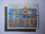 Stamps Australia -  Trote.