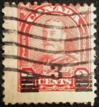 Stamps : America : Canada :  king George V