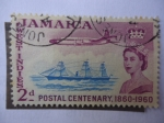 Stamps : America : Jamaica :  Jamaica- West Indies - Postal Centenary, 1860-1960