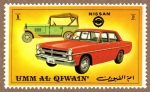 Stamps : Asia : United_Arab_Emirates :  RES-vehiculos - nissan