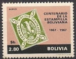 Sellos de America - Bolivia -  cent. de la estampilla boliviana