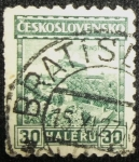 Stamps Czechoslovakia -  Castillo Pernstyn