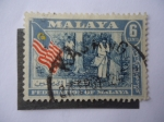 Stamps : Asia : Malaysia :  Tapring Rubber - Federation of Malaya.