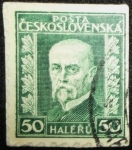 Stamps : Europe : Czechoslovakia :  Presidente Masaryk