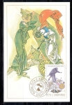 Stamps Albania -  Tarjeta Máxima: Leyenda de Constantino y Doruntina