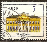 Stamps Germany -  Castillo Wörlitz (construido 1769-73) DDR.