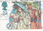 Stamps : Europe : United_Kingdom :  la virgen y el niño