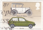 Stamps United Kingdom -  automóviles de ayer y hoy