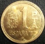 monedas de Europa - Espa�a -  1980 (Reverso)