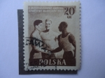 Stamps Poland -  Atletas de tres Modalidades - 2° juegos Infantiles-Polonia