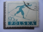 Stamps : Europe : Poland :  Esquí - Deportes de Invierno