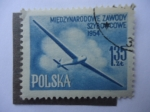Sellos del Mundo : Europa : Polonia : II Campeonato Internacional Planeador 1954- II Miedzynarodowe Zawody Szybowcowe  1954 - Polska.