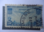 Stamps United States -  Trans-Pacific Air Mail - U.S. Postage.