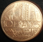 monedas de Europa - Francia -  1979 (Reverso)