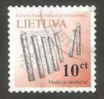 Sellos del Mundo : Europe : Lithuania : Instrumento musical popular