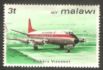 Stamps Africa - Malawi -  178 - Avión de la Compañía Air-Malawi