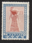 Stamps Greece -  Dama de la corte de Tirinto