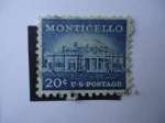 Sellos de America - Estados Unidos -  Monticello - U.S. Postage