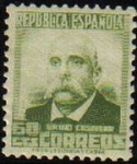 Stamps Spain -  ESPAÑA 1932 672 Sello Nuevo Personajes. Emilio Castelar