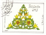 Stamps Laos -  arte laosiano