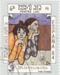 Stamps Laos -  pintura de Pablo Picasso- España-84