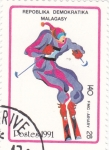 Stamps Madagascar -  esquí alpino