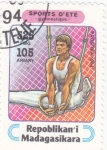 Stamps Madagascar -  gimnástica