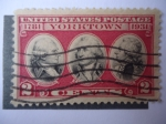 Stamps : America : United_States :  Rochambeau, Washington, y Count Degrass - Batalla de Yorktown 1781-1931 - Guerra de Independencia EE