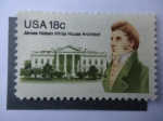 Stamps United States -  Arquitecto James Hoban 1758-1831 - Diseñó l Casa Presidencial de EE.UU-Casa Blanca.  