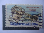Stamps United States -  Glenn Curtiss 1878-1930 - Aviation Pioneer