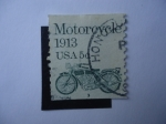 Stamps United States -  Motorcycle º1913.