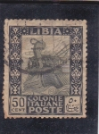 Stamps : Africa : Libya :  proa de un barco